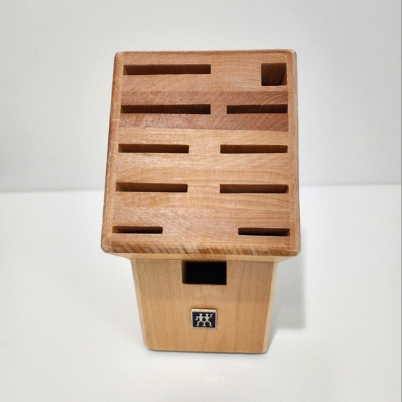New Zwilling empty Natural Wood Knife Block - Picture 2 of 5